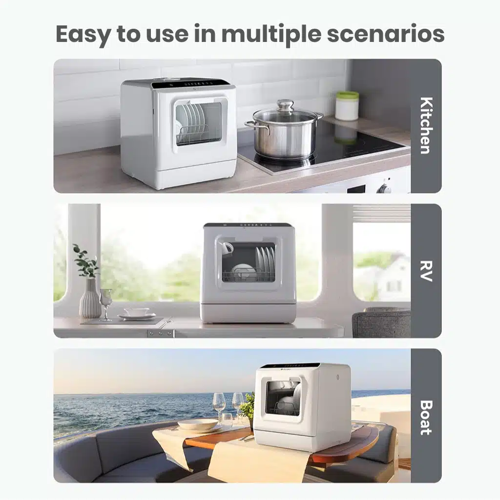 Ecozy Countertop Mini Dishwasher