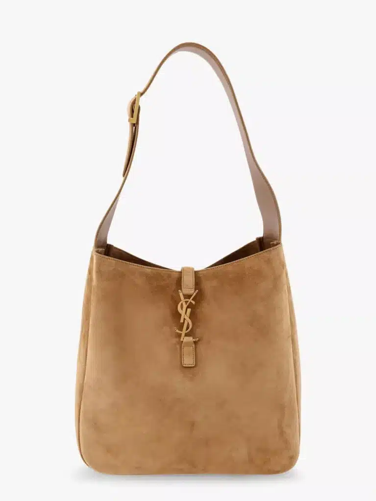 Saint Laurent Leather Le 5 à 7 Suede Shoulder Bag