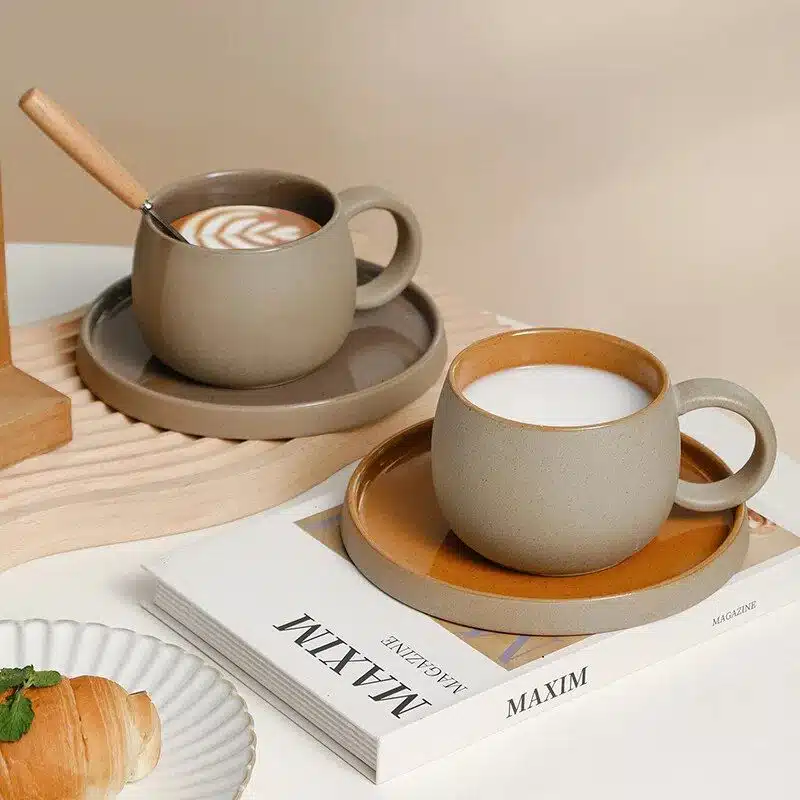 Japanese Style Ceramic Coffee Cup Set