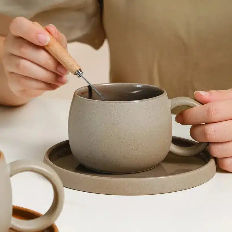 Japanese Style Ceramic Coffee Cup Set