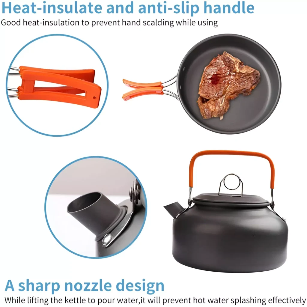 Camping Cooking Set – Non-Stick Cookware 